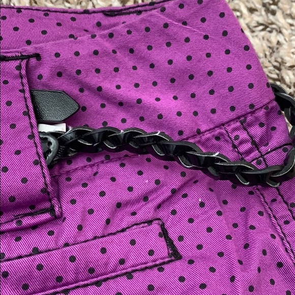 Purple Polka Dot Shorts - Picture 4 of 5
